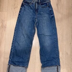 Old Navy Women's Boyfriend Jeans in Dark Blue